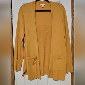 Time and Tru Women's Golden Cardigan Sweater